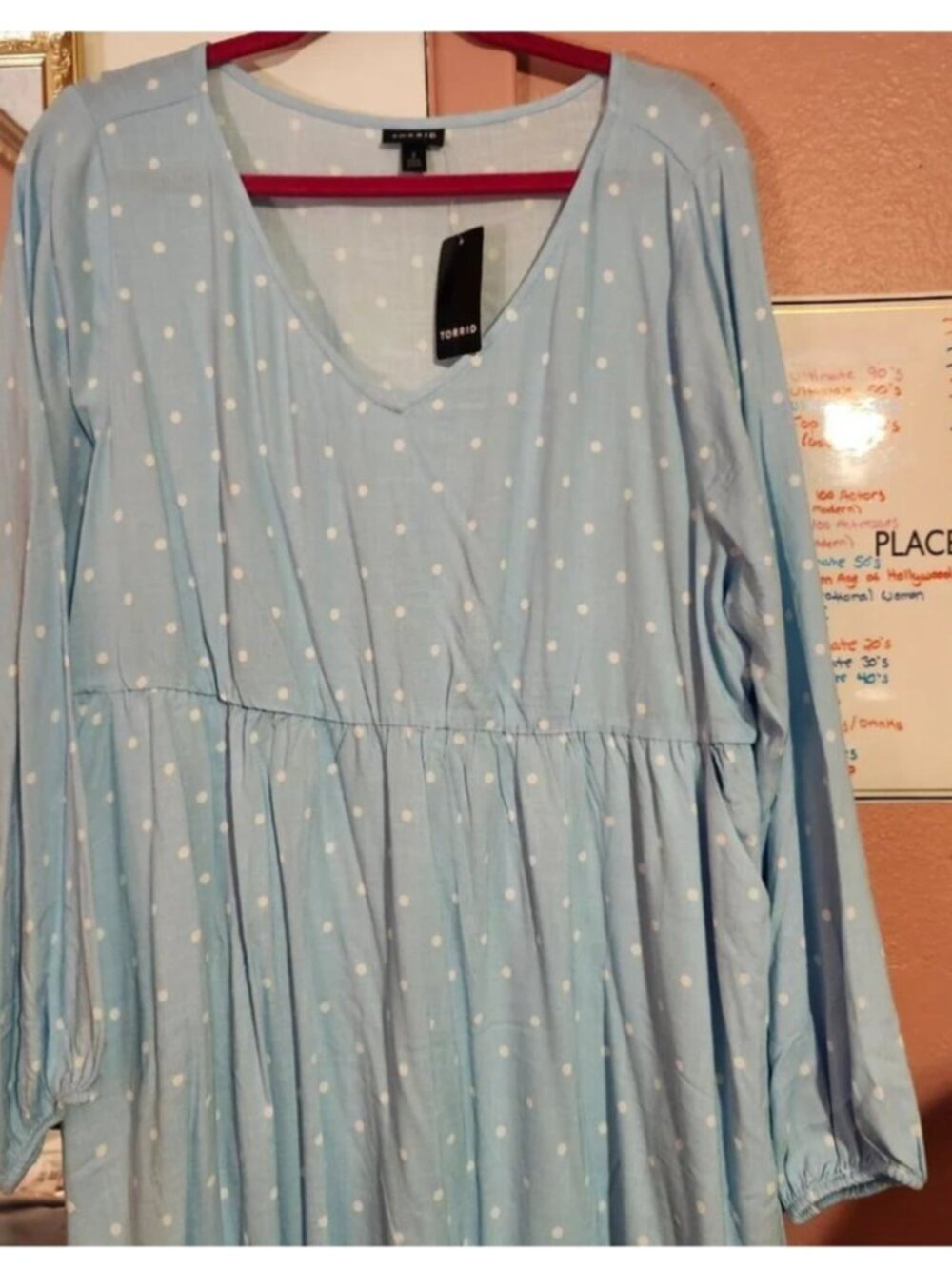TORRID Blue Polka Dot Dress - Picture 2 of 4